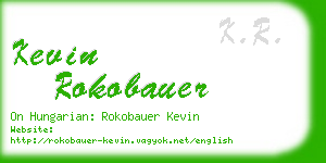 kevin rokobauer business card